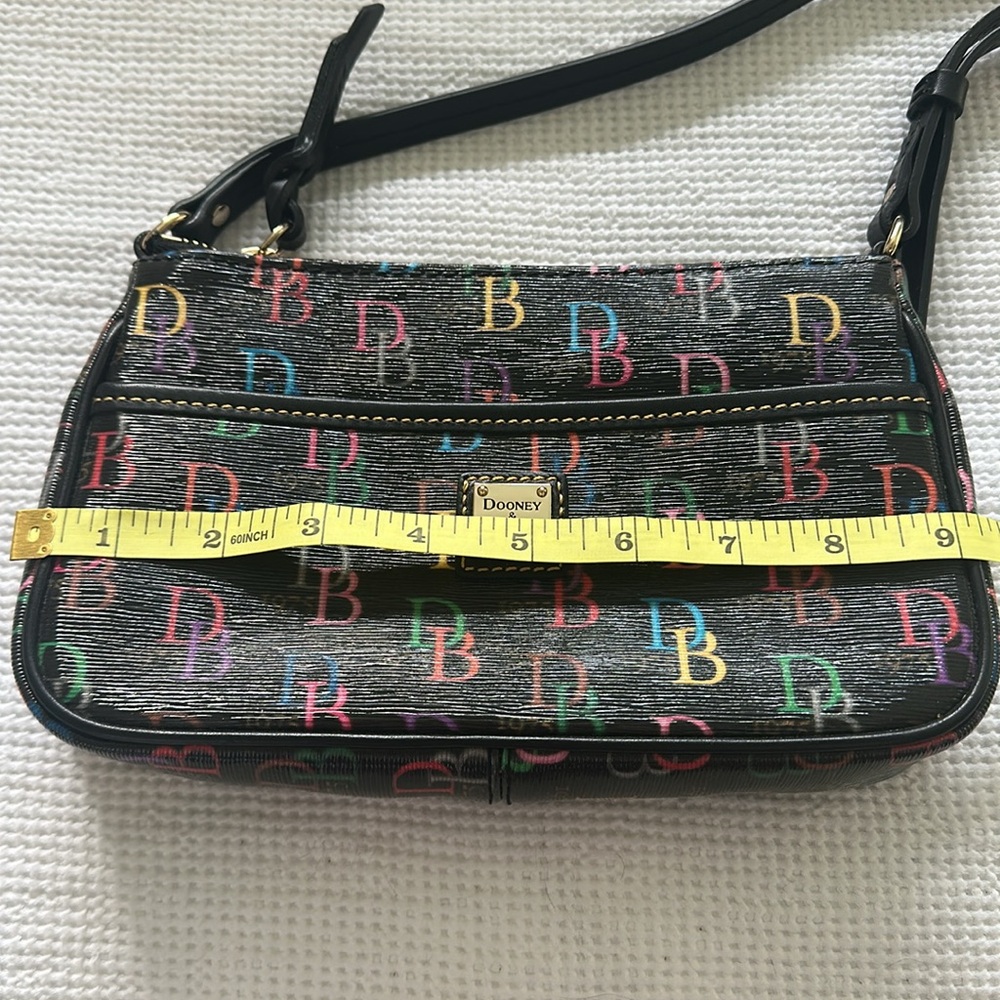 Dooney & Bourke Black Shoulder Bag with Gold Hardware - Picture 7 of 10